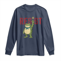 Resist Frog AIDS Awareness Long Sleeve Shirt Portland Activist Political Meme HIV Support Red Ribbon - Wonder Print Shop