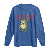 Resist Frog AIDS Awareness Long Sleeve Shirt Portland Activist Political Meme HIV Support Red Ribbon - Wonder Print Shop