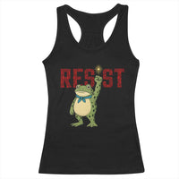 Resist Frog AIDS Awareness Racerback Tank Top Portland Activist Political Meme HIV Support Red Ribbon - Wonder Print Shop