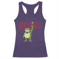 Resist Frog AIDS Awareness Racerback Tank Top Portland Activist Political Meme HIV Support Red Ribbon - Wonder Print Shop