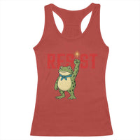 Resist Frog AIDS Awareness Racerback Tank Top Portland Activist Political Meme HIV Support Red Ribbon - Wonder Print Shop