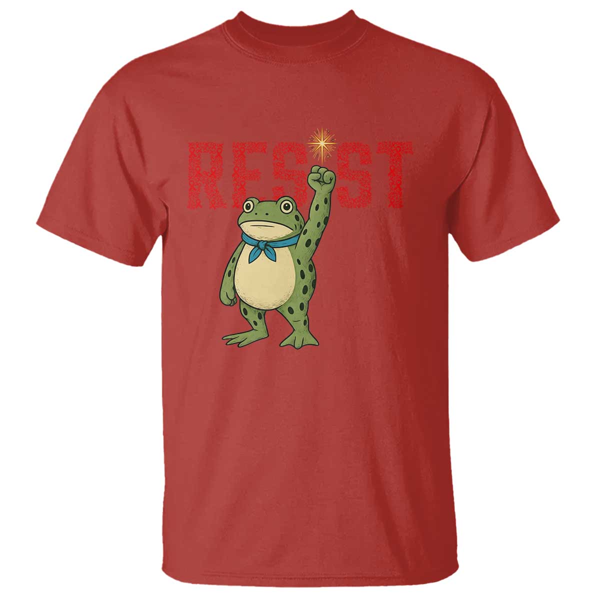 Resist Frog AIDS Awareness T Shirt Portland Activist Political Meme HIV Support Red Ribbon - Wonder Print Shop