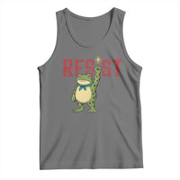 Resist Frog AIDS Awareness Tank Top Portland Activist Political Meme HIV Support Red Ribbon - Wonder Print Shop
