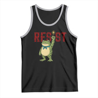 Resist Frog AIDS Awareness Tank Top Portland Activist Political Meme HIV Support Red Ribbon - Wonder Print Shop