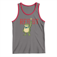 Resist Frog AIDS Awareness Tank Top Portland Activist Political Meme HIV Support Red Ribbon - Wonder Print Shop