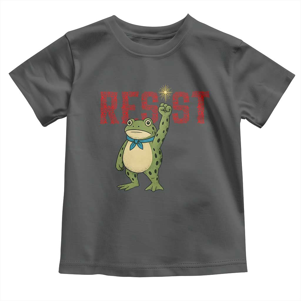 Resist Frog AIDS Awareness Toddler T Shirt Portland Activist Political Meme HIV Support Red Ribbon - Wonder Print Shop