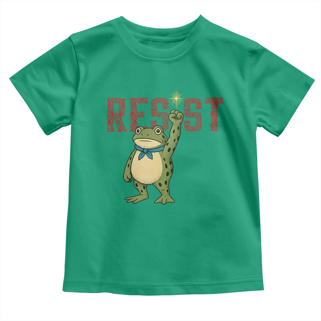 Resist Frog AIDS Awareness Toddler T Shirt Portland Activist Political Meme HIV Support Red Ribbon - Wonder Print Shop