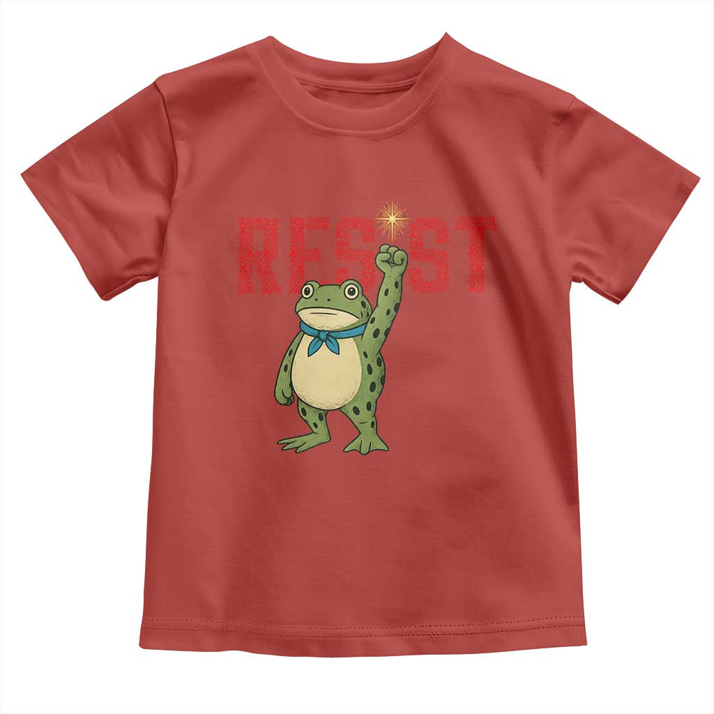 Resist Frog AIDS Awareness Toddler T Shirt Portland Activist Political Meme HIV Support Red Ribbon - Wonder Print Shop