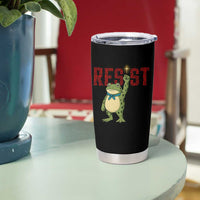 Resist Frog AIDS Awareness Tumbler Cup Portland Activist Political Meme HIV Support Red Ribbon - Wonder Print Shop