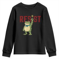 Resist Frog AIDS Awareness Youth Sweatshirt Portland Activist Political Meme HIV Support Red Ribbon - Wonder Print Shop