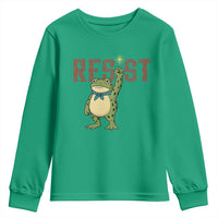 Resist Frog AIDS Awareness Youth Sweatshirt Portland Activist Political Meme HIV Support Red Ribbon - Wonder Print Shop
