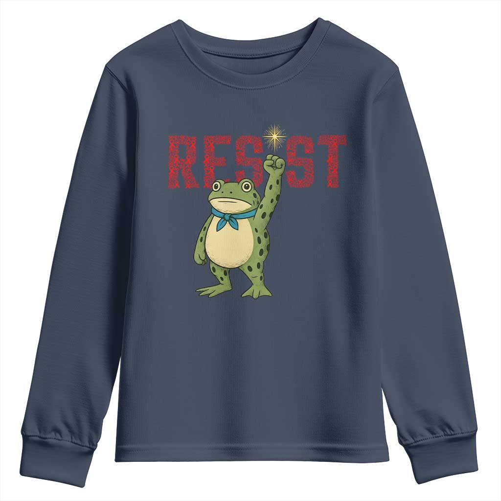 Resist Frog AIDS Awareness Youth Sweatshirt Portland Activist Political Meme HIV Support Red Ribbon - Wonder Print Shop