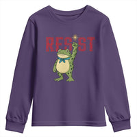 Resist Frog AIDS Awareness Youth Sweatshirt Portland Activist Political Meme HIV Support Red Ribbon - Wonder Print Shop