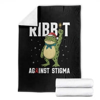 Resist Frog AIDS Awareness Christmas Throw Blanket Funny Portland Activist Meme HIV Support Red Ribbon - Wonder Print Shop