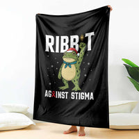 Resist Frog AIDS Awareness Christmas Throw Blanket Funny Portland Activist Meme HIV Support Red Ribbon - Wonder Print Shop