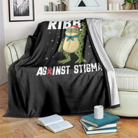 Resist Frog AIDS Awareness Christmas Throw Blanket Funny Portland Activist Meme HIV Support Red Ribbon - Wonder Print Shop