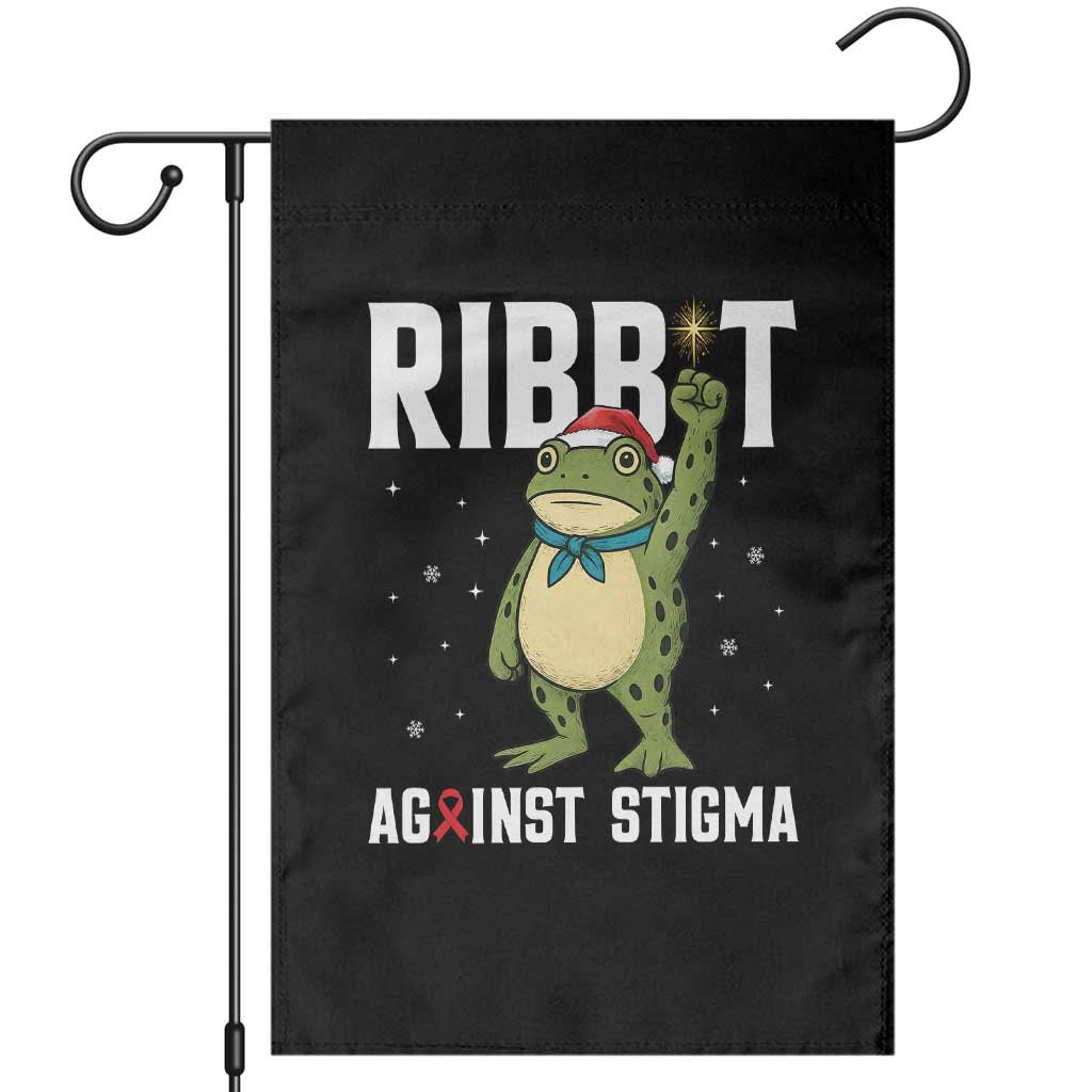 Resist Frog AIDS Awareness Christmas Garden Flag Funny Portland Activist Meme HIV Support Red Ribbon - Wonder Print Shop