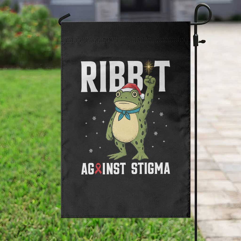 Resist Frog AIDS Awareness Christmas Garden Flag Funny Portland Activist Meme HIV Support Red Ribbon - Wonder Print Shop