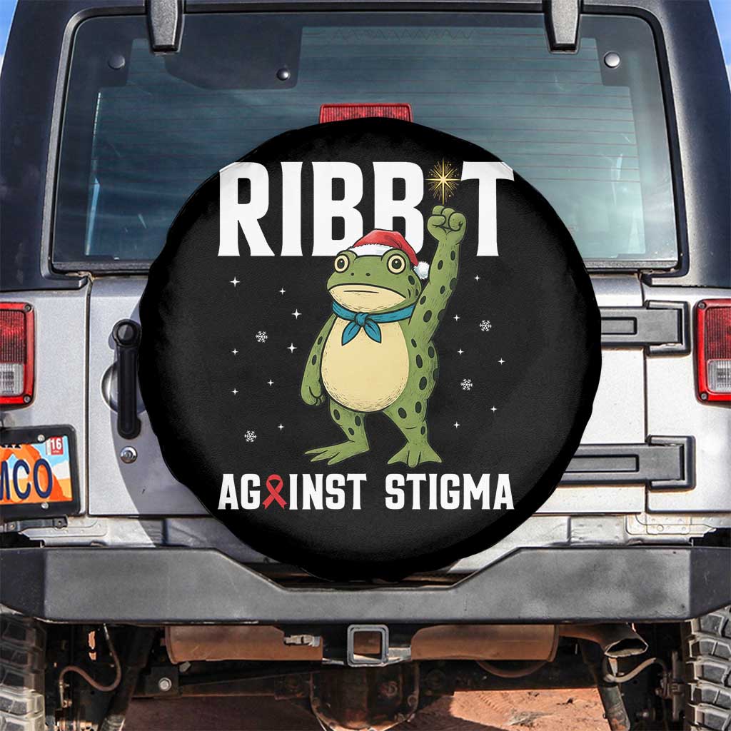 Resist Frog AIDS Awareness Christmas Spare Tire Cover Funny Portland Activist Meme HIV Support Red Ribbon - Wonder Print Shop