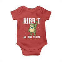 Resist Frog AIDS Awareness Christmas Baby Onesie Funny Portland Activist Meme HIV Support Red Ribbon - Wonder Print Shop