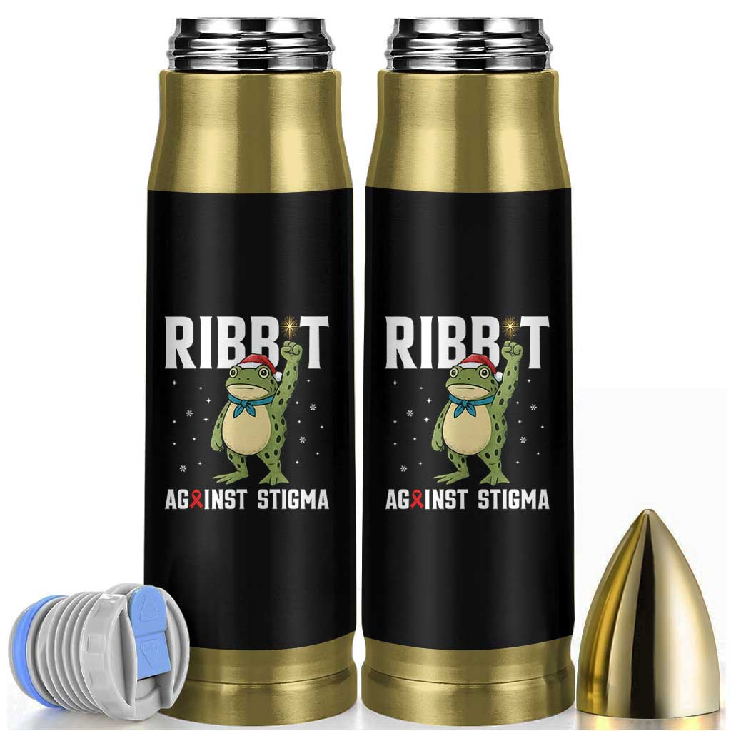 Resist Frog AIDS Awareness Christmas Bullet Tumbler Funny Portland Activist Meme HIV Support Red Ribbon - Wonder Print Shop