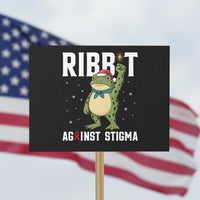 Resist Frog AIDS Awareness Christmas Protest Sign Funny Portland Activist Meme HIV Support Red Ribbon - Wonder Print Shop