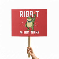 Resist Frog AIDS Awareness Christmas Protest Sign Funny Portland Activist Meme HIV Support Red Ribbon - Wonder Print Shop
