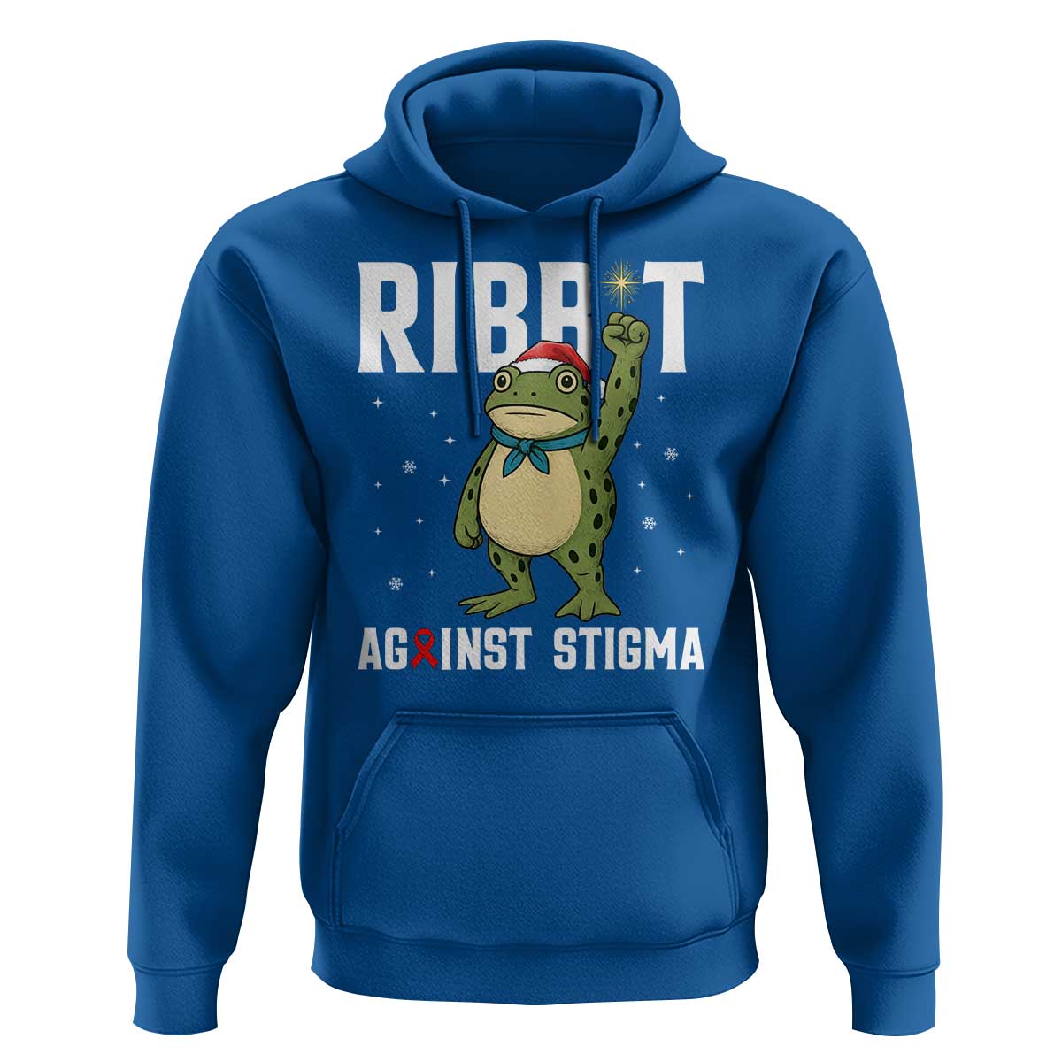 Resist Frog AIDS Awareness Christmas Hoodie Funny Portland Activist Meme HIV Support Red Ribbon - Wonder Print Shop