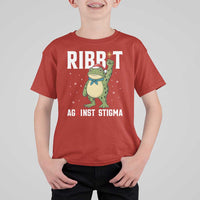 Resist Frog AIDS Awareness Christmas T Shirt For Kid Funny Portland Activist Meme HIV Support Red Ribbon - Wonder Print Shop