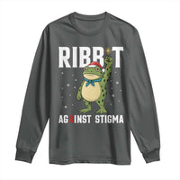 Resist Frog AIDS Awareness Christmas Long Sleeve Shirt Funny Portland Activist Meme HIV Support Red Ribbon - Wonder Print Shop