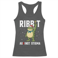 Resist Frog AIDS Awareness Christmas Racerback Tank Top Funny Portland Activist Meme HIV Support Red Ribbon - Wonder Print Shop