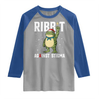 Resist Frog AIDS Awareness Christmas Raglan Shirt Funny Portland Activist Meme HIV Support Red Ribbon - Wonder Print Shop