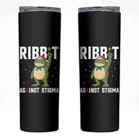 Resist Frog AIDS Awareness Christmas Skinny Tumbler Funny Portland Activist Meme HIV Support Red Ribbon - Wonder Print Shop
