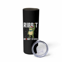 Resist Frog AIDS Awareness Christmas Skinny Tumbler Funny Portland Activist Meme HIV Support Red Ribbon - Wonder Print Shop