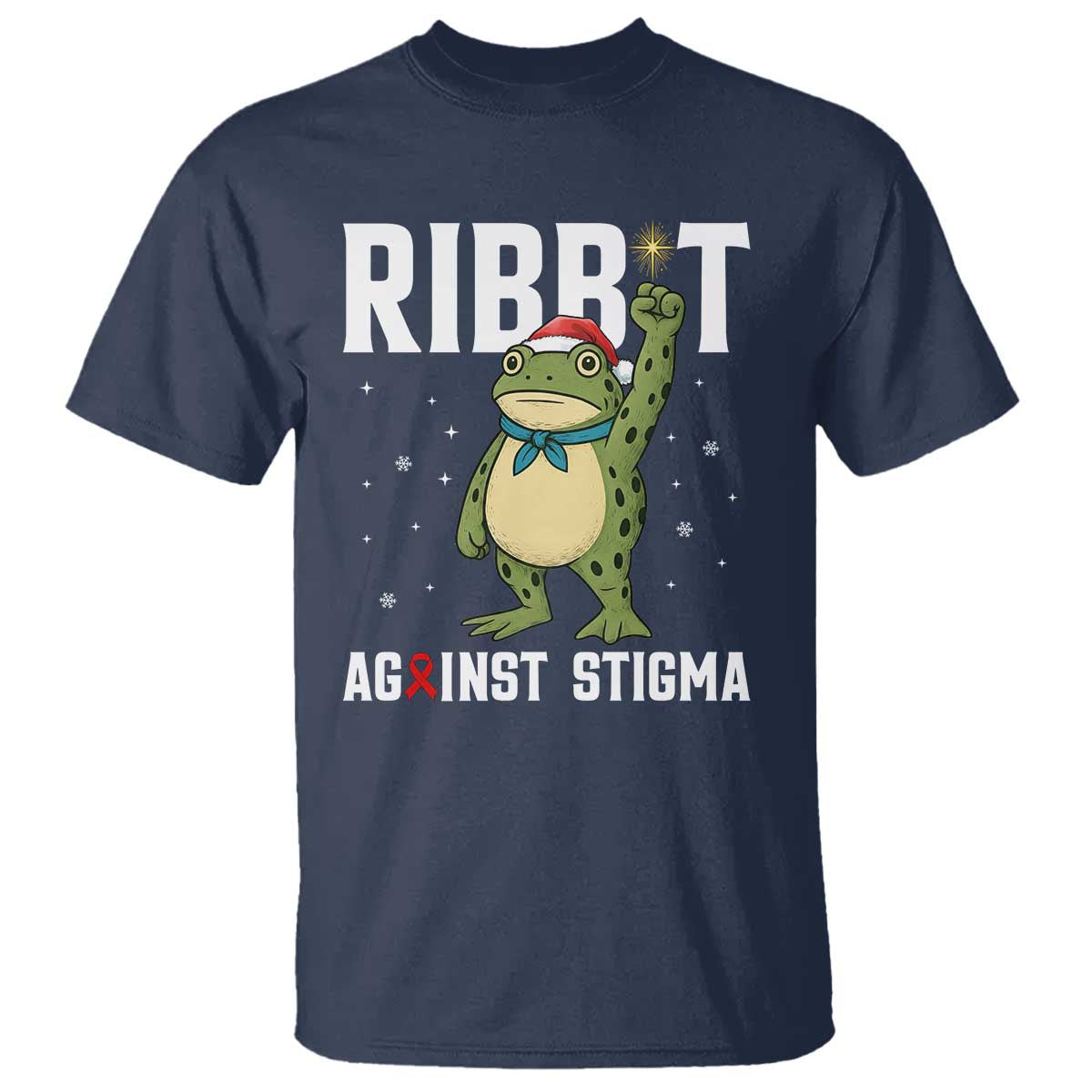 Resist Frog AIDS Awareness Christmas T Shirt Funny Portland Activist Meme HIV Support Red Ribbon - Wonder Print Shop