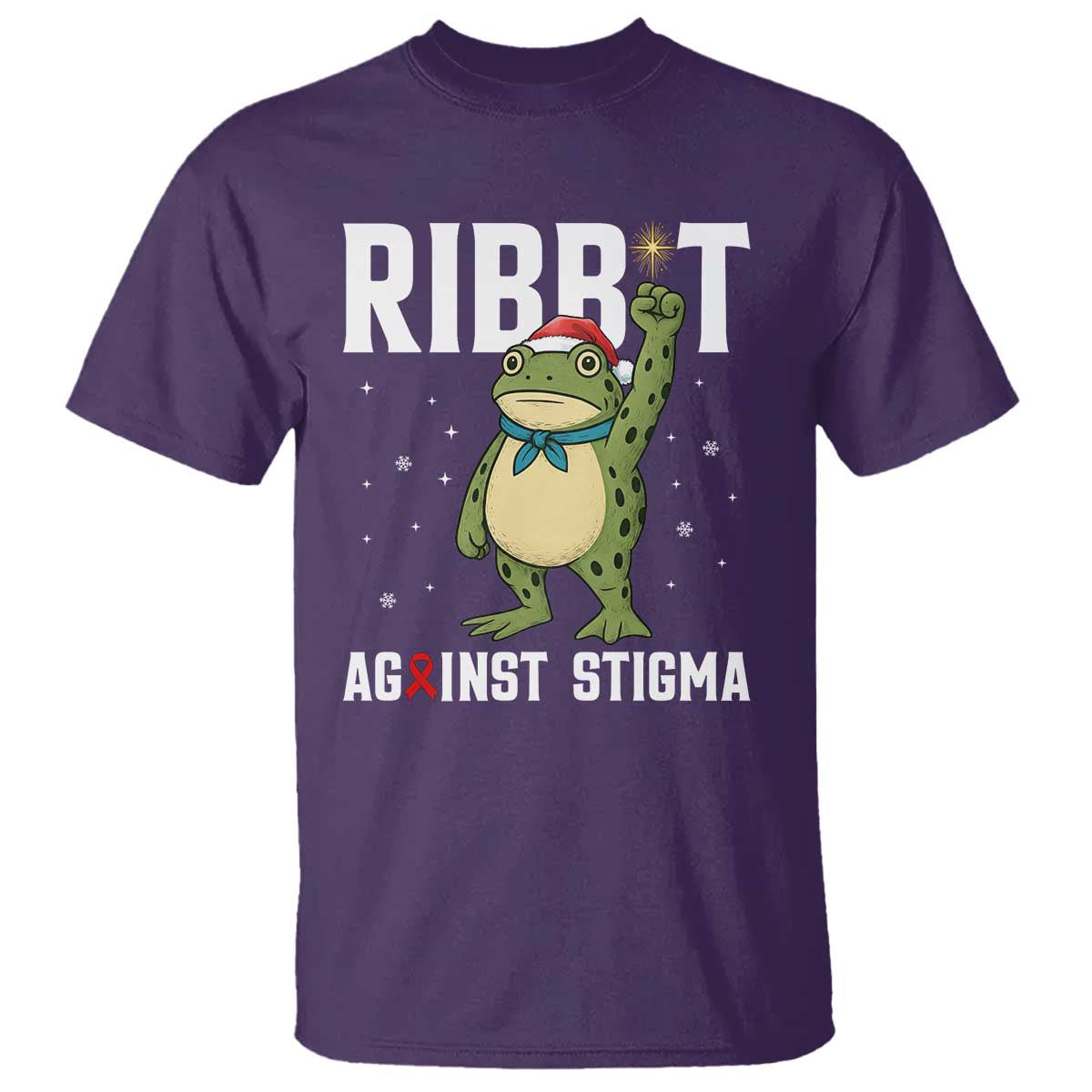Resist Frog AIDS Awareness Christmas T Shirt Funny Portland Activist Meme HIV Support Red Ribbon - Wonder Print Shop