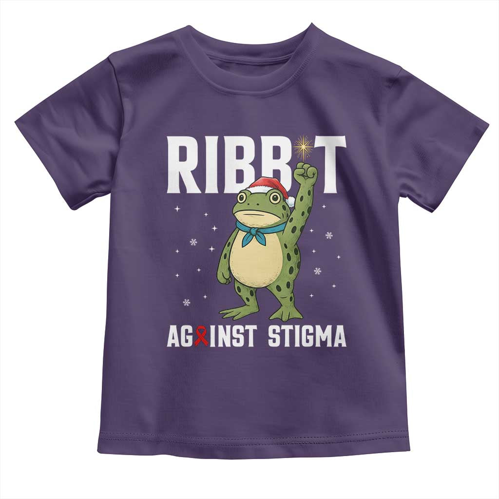 Resist Frog AIDS Awareness Christmas Toddler T Shirt Funny Portland Activist Meme HIV Support Red Ribbon - Wonder Print Shop