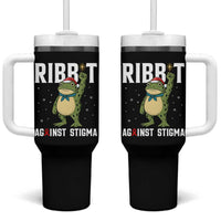 Resist Frog AIDS Awareness Christmas Tumbler With Handle Funny Portland Activist Meme HIV Support Red Ribbon - Wonder Print Shop