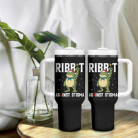 Resist Frog AIDS Awareness Christmas Tumbler With Handle Funny Portland Activist Meme HIV Support Red Ribbon - Wonder Print Shop