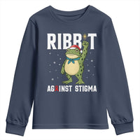 Resist Frog AIDS Awareness Christmas Youth Sweatshirt Funny Portland Activist Meme HIV Support Red Ribbon - Wonder Print Shop
