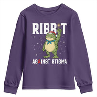Resist Frog AIDS Awareness Christmas Youth Sweatshirt Funny Portland Activist Meme HIV Support Red Ribbon - Wonder Print Shop