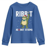 Resist Frog AIDS Awareness Christmas Youth Sweatshirt Funny Portland Activist Meme HIV Support Red Ribbon - Wonder Print Shop