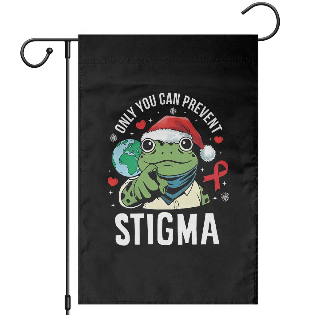 Resist Frog AIDS Awareness Christmas Garden Flag Only You Can Prevent Stigma - Wonder Print Shop