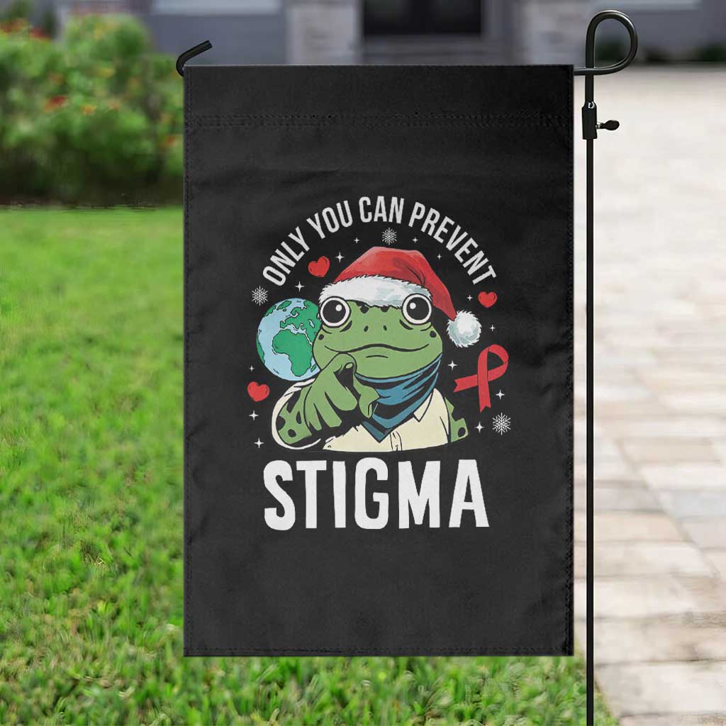 Resist Frog AIDS Awareness Christmas Garden Flag Only You Can Prevent Stigma - Wonder Print Shop