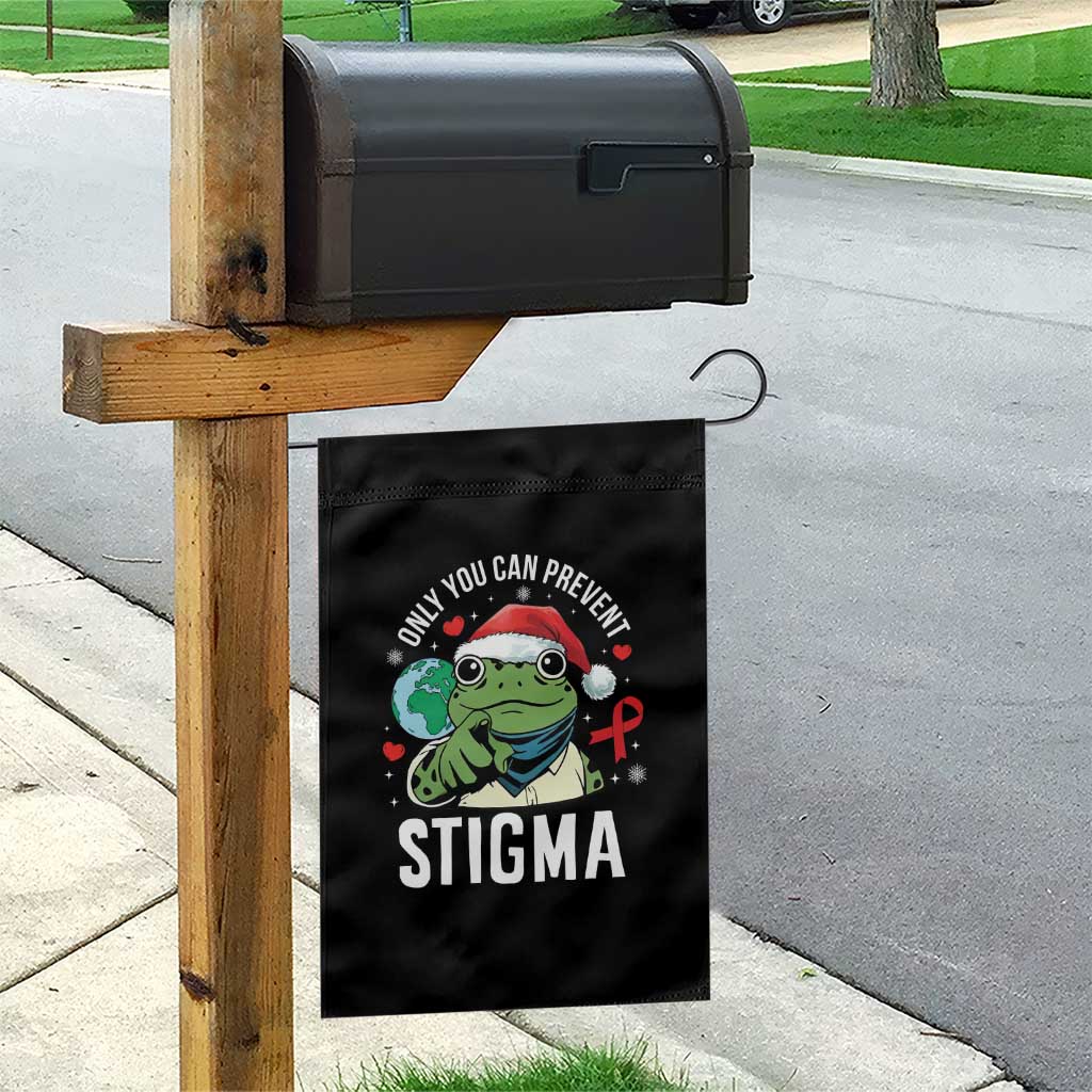 Resist Frog AIDS Awareness Christmas Garden Flag Only You Can Prevent Stigma - Wonder Print Shop