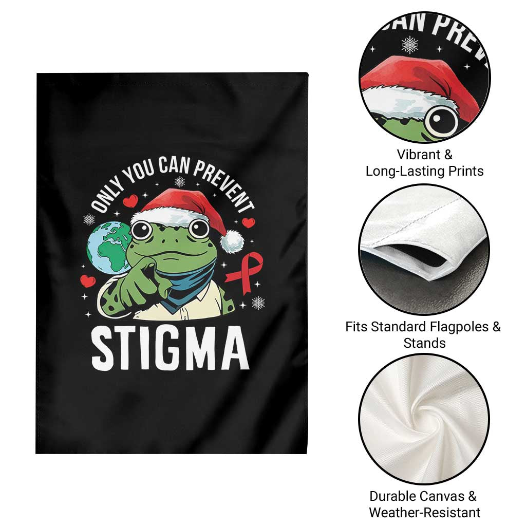 Resist Frog AIDS Awareness Christmas Garden Flag Only You Can Prevent Stigma - Wonder Print Shop