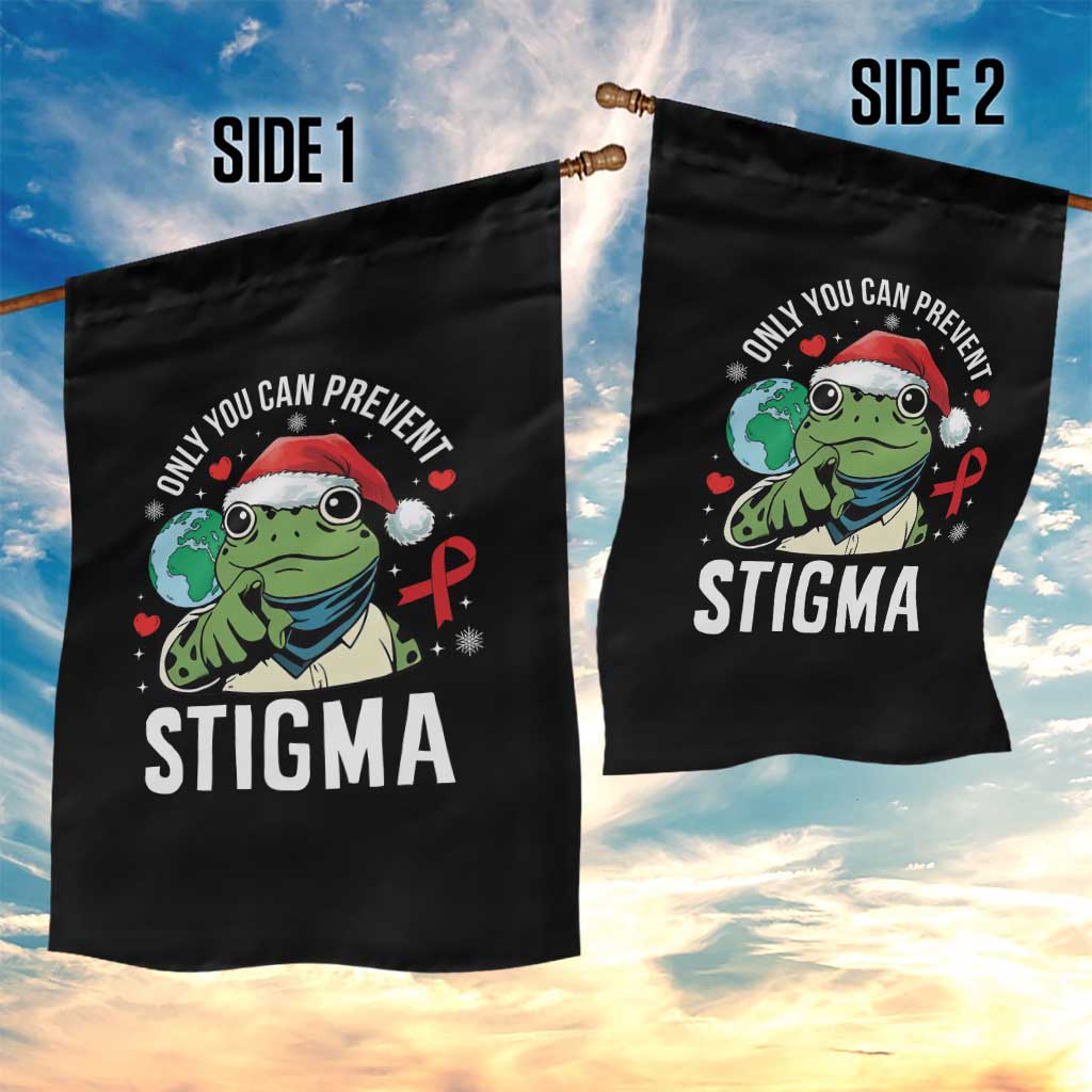 Resist Frog AIDS Awareness Christmas Garden Flag Only You Can Prevent Stigma - Wonder Print Shop