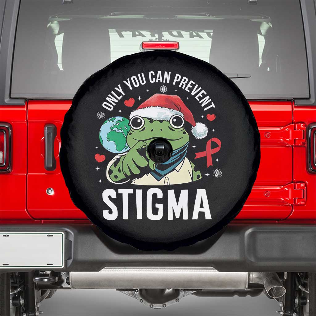 Resist Frog AIDS Awareness Christmas Spare Tire Cover Only You Can Prevent Stigma - Wonder Print Shop