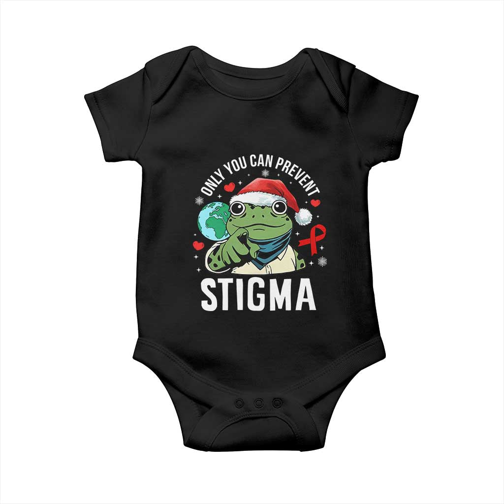 Resist Frog AIDS Awareness Christmas Baby Onesie Only You Can Prevent Stigma - Wonder Print Shop