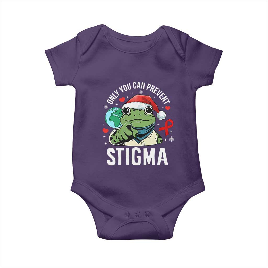 Resist Frog AIDS Awareness Christmas Baby Onesie Only You Can Prevent Stigma - Wonder Print Shop